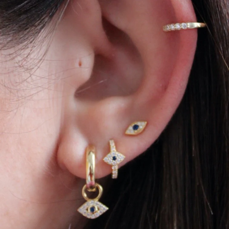 Aria Huggie in Gold - Image 4