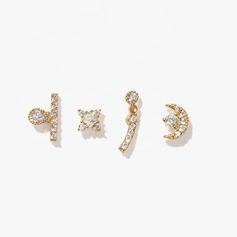 Aurelia Stud Earring in Gold - Image 3