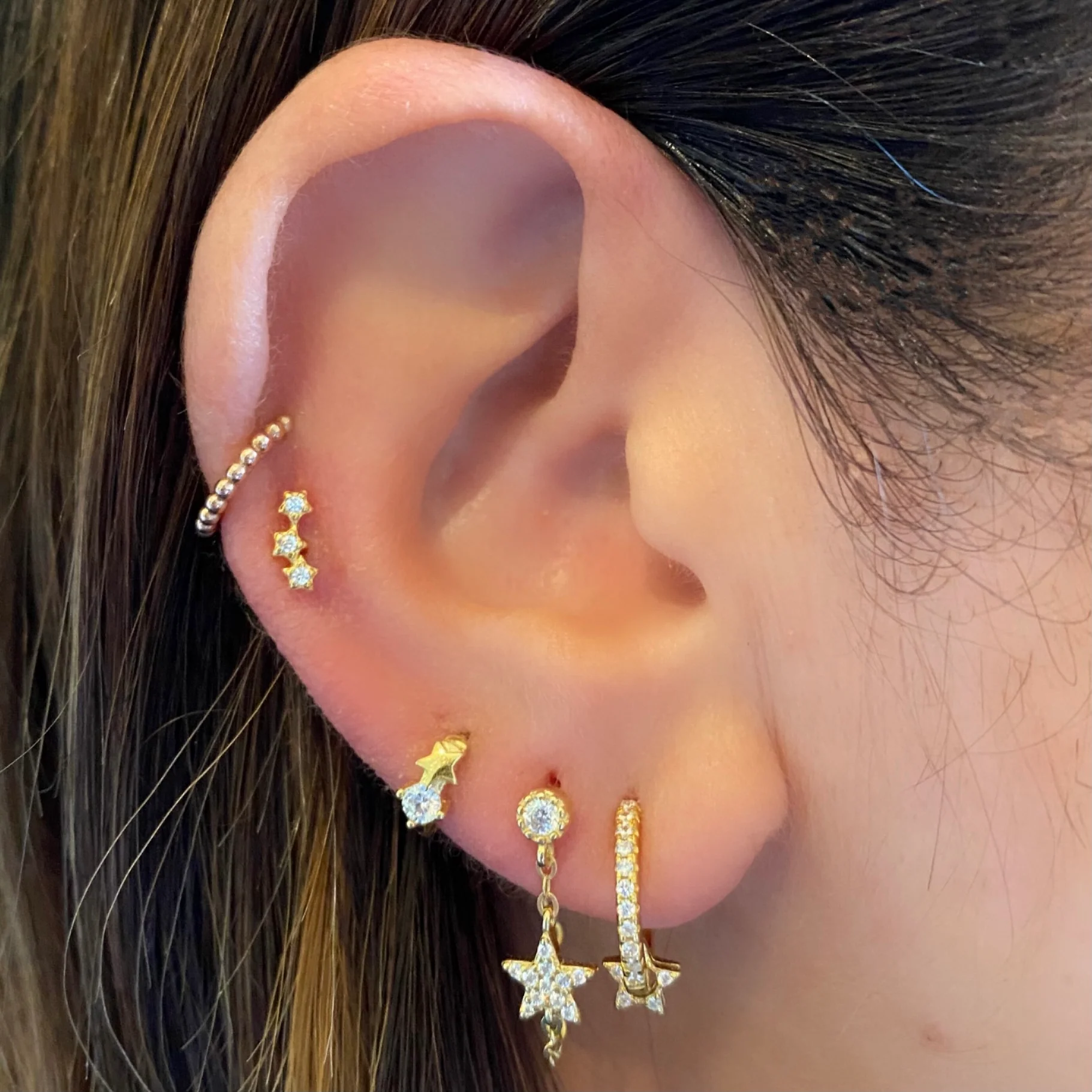 Ciara Huggie in Gold - Image 4