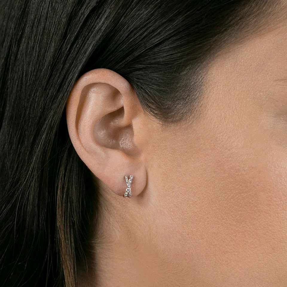 Darcey Hoop Earring in Silver - Image 3