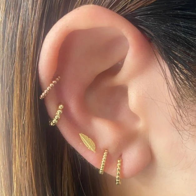 Faith Stud Earring in Gold - Image 4
