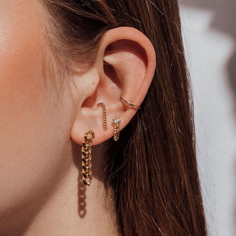 Grace Huggie in Gold - Image 4