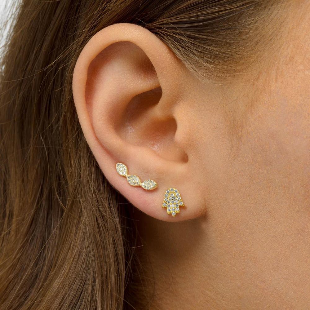 Harley Stud Earring in Gold - Image 3
