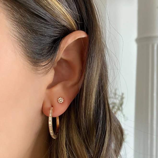 Heather Hoop Earrings in Gold - Image 3