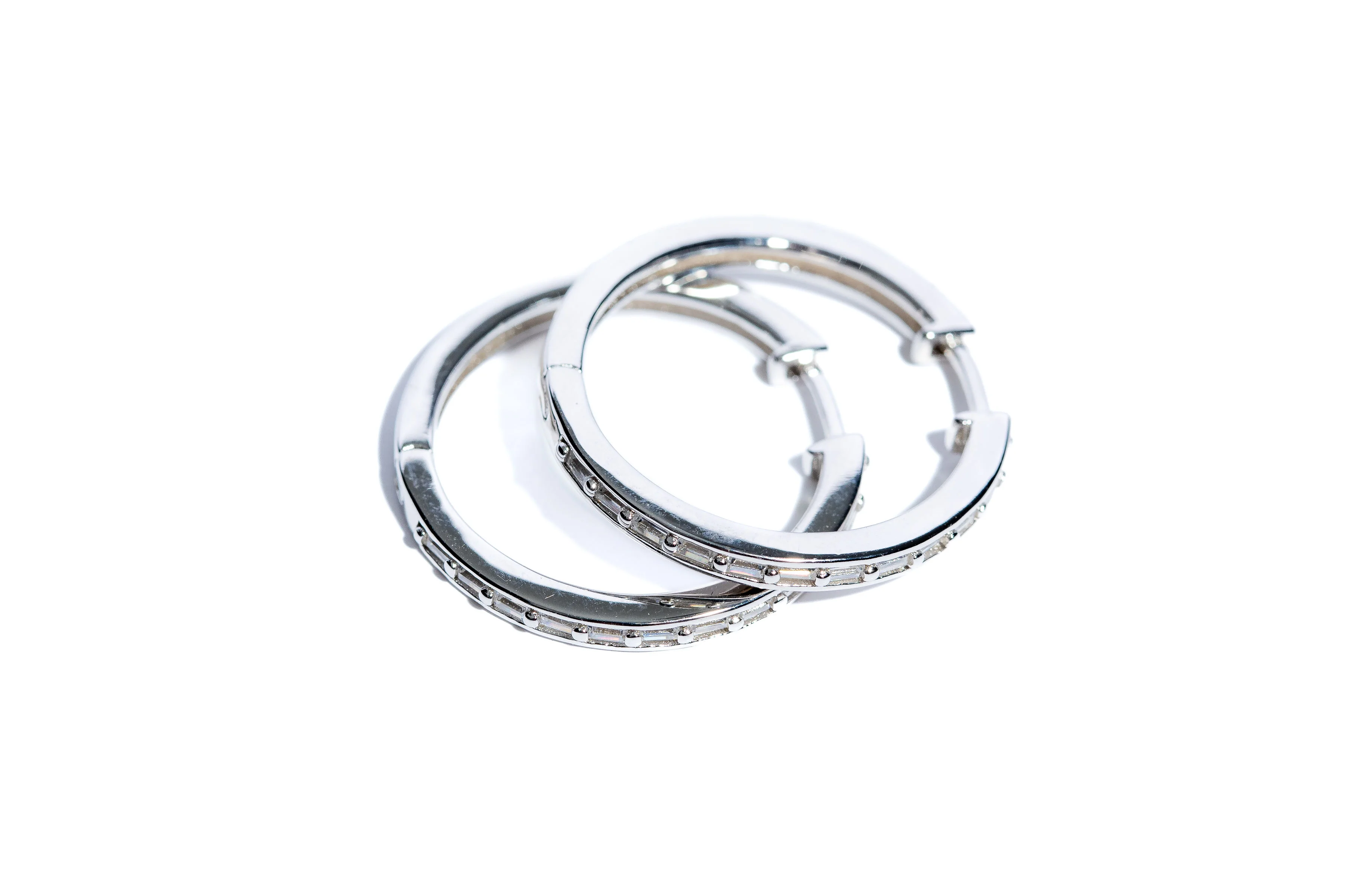 Heather Hoop Earrings in Silver - Image 4