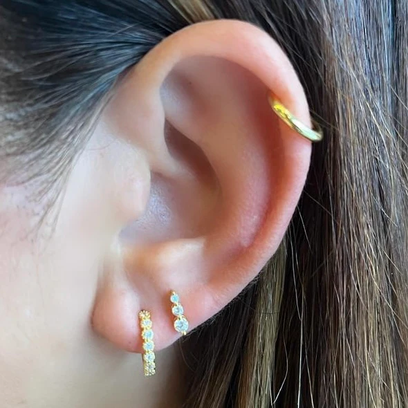 Maya Huggie in Gold - Image 5