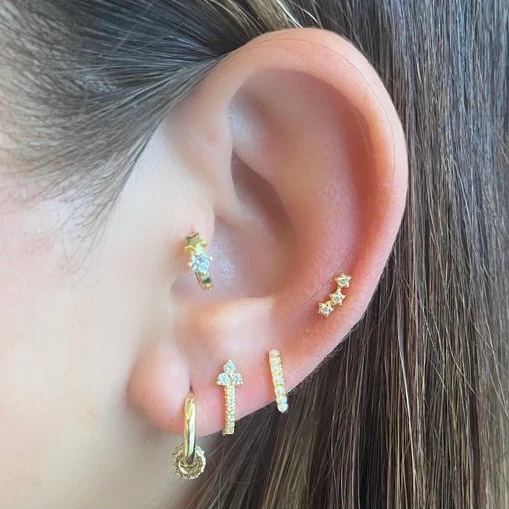 Penelope Stud Earring in Silver - Image 3