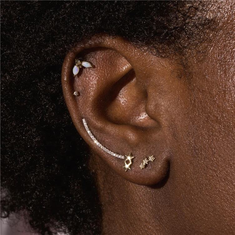 Penelope Stud Earring in Silver - Image 4