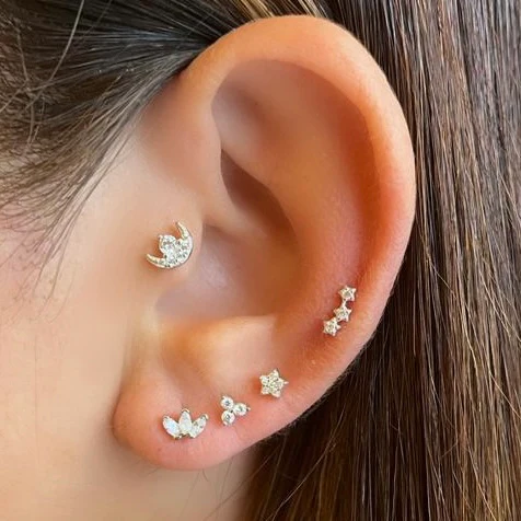 Summer Stud Earring in Silver - Image 3